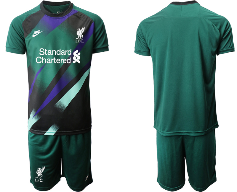 Men 2020-2021 club Liverpool goalkeeper green Soccer Jerseys